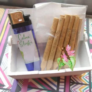Cajita Decorada con 10 Cigarrillos Herbales
